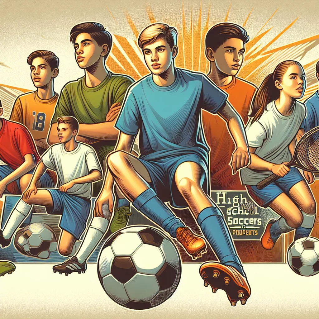 An illustrated diagram showing the key benefits of high school soccer prospects strategies