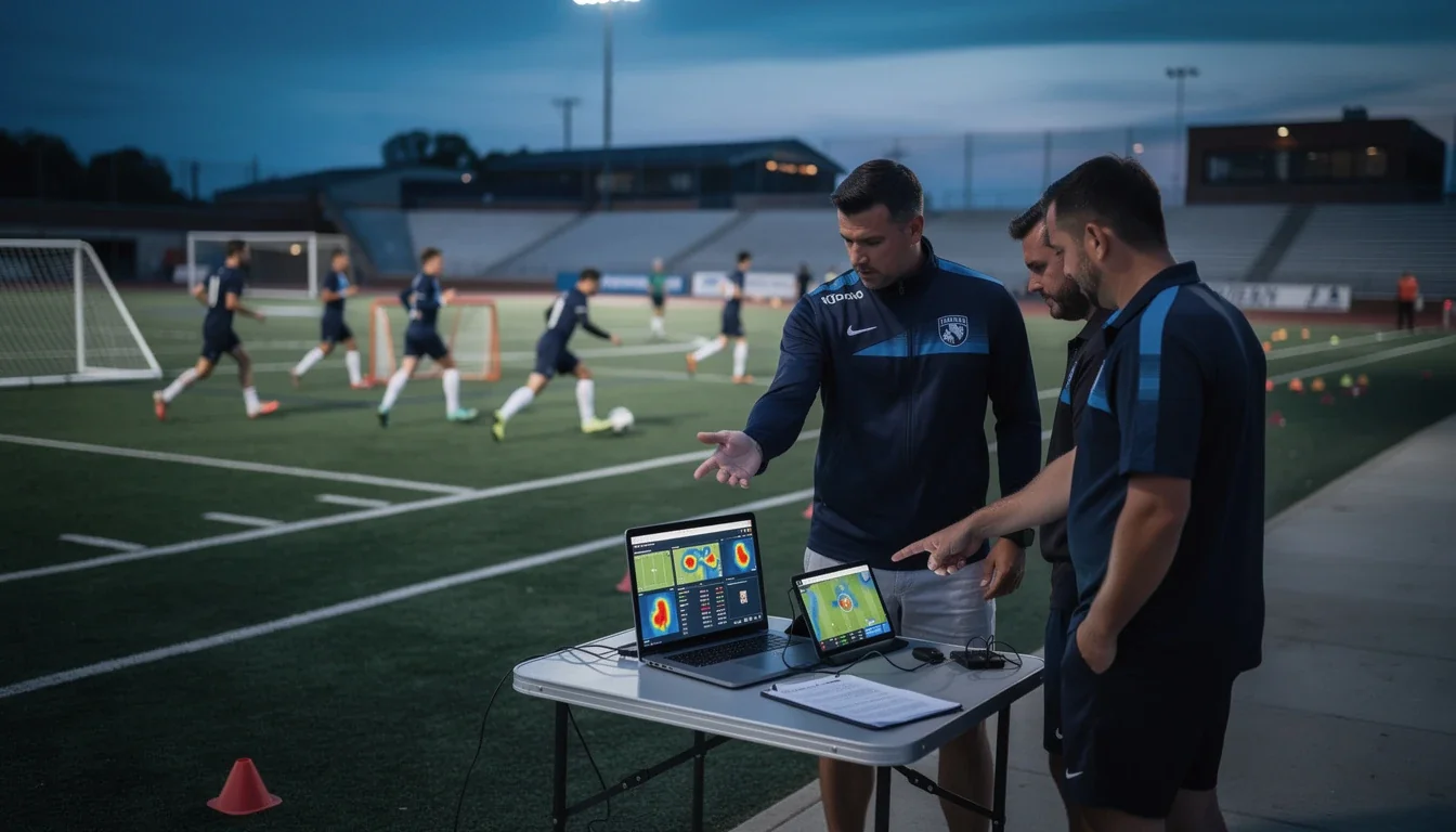 A summary infographic highlighting best practices for analytics in smaller ncaa soccer programs