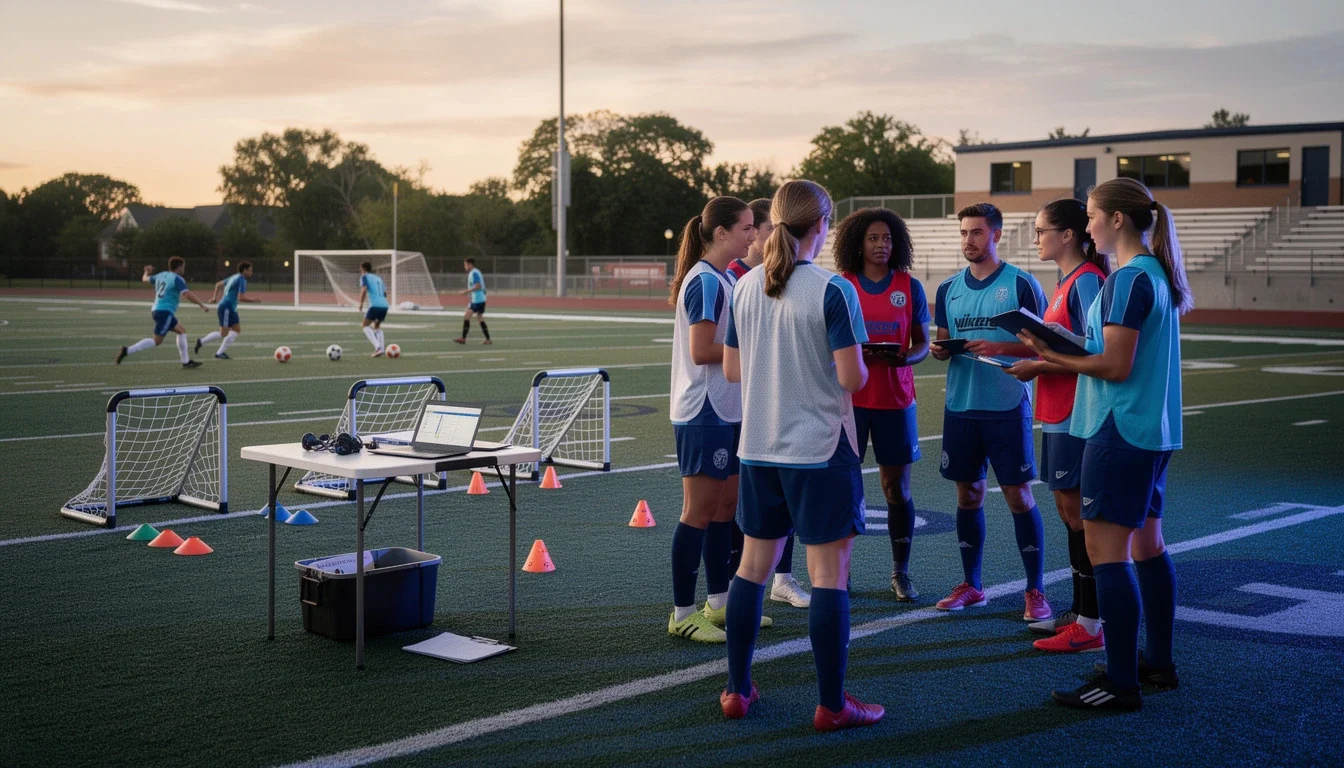 An illustrated diagram showing the key benefits of budget-friendly recruiting strategies ncaa soccer strategies