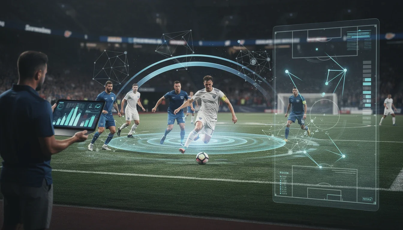 An illustrated diagram showing the key benefits of data-driven midfield decision making ncaa strategies