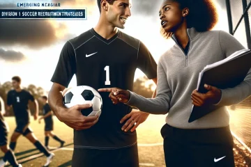 A professional team working on emerging ncaa d1 soccer recruitment strategies solutions in a modern office environment