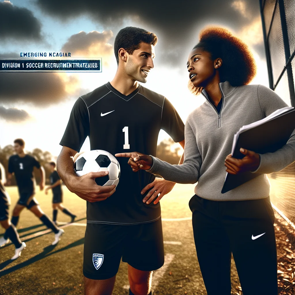 A professional team working on emerging ncaa d1 soccer recruitment strategies solutions in a modern office environment