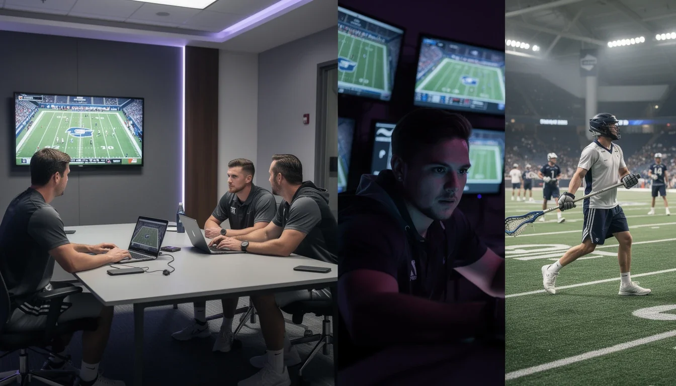 A step-by-step visual process guide demonstrating how video analysis for ncaa d1 midfielders works