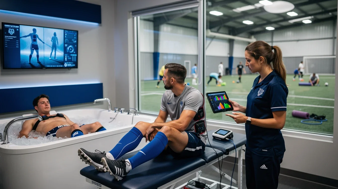 A summary infographic highlighting best practices for data-backed recovery protocols ncaa soccer