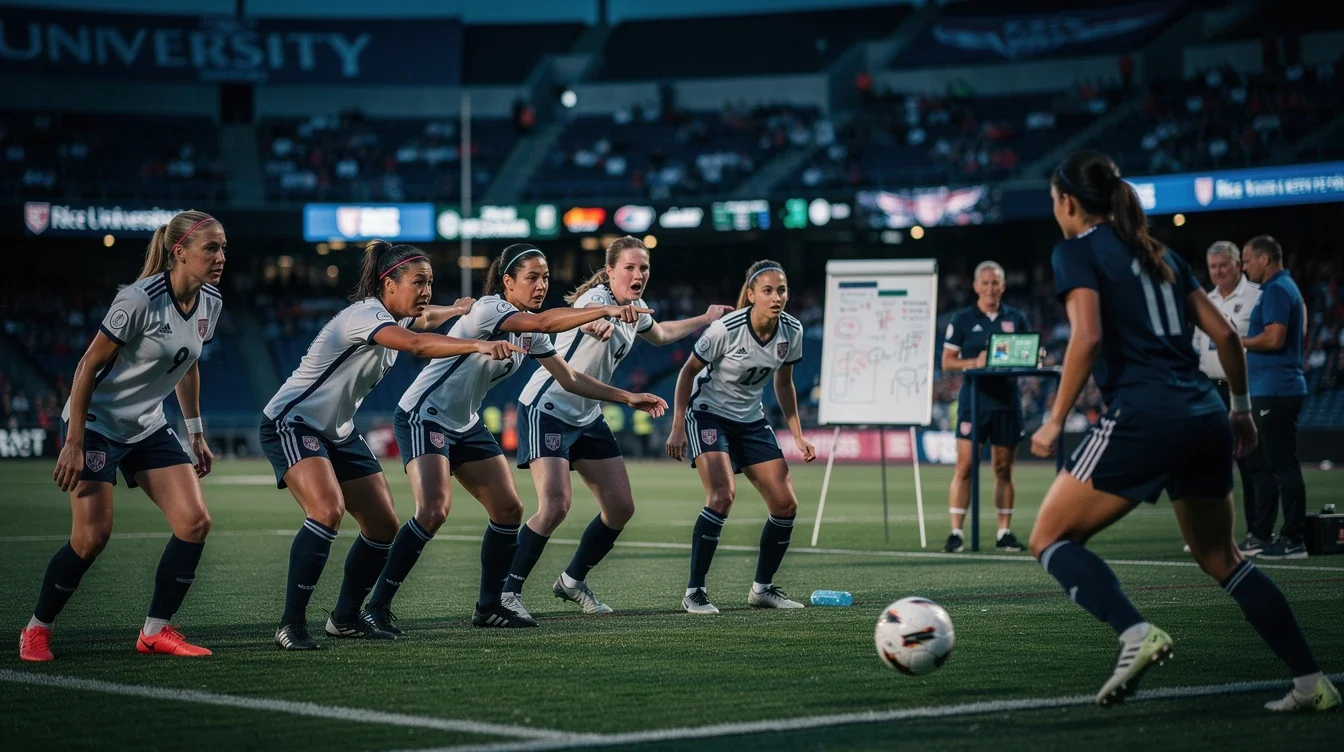 An illustrated diagram showing the key benefits of rice university soccer defensive strategy analysis strategies