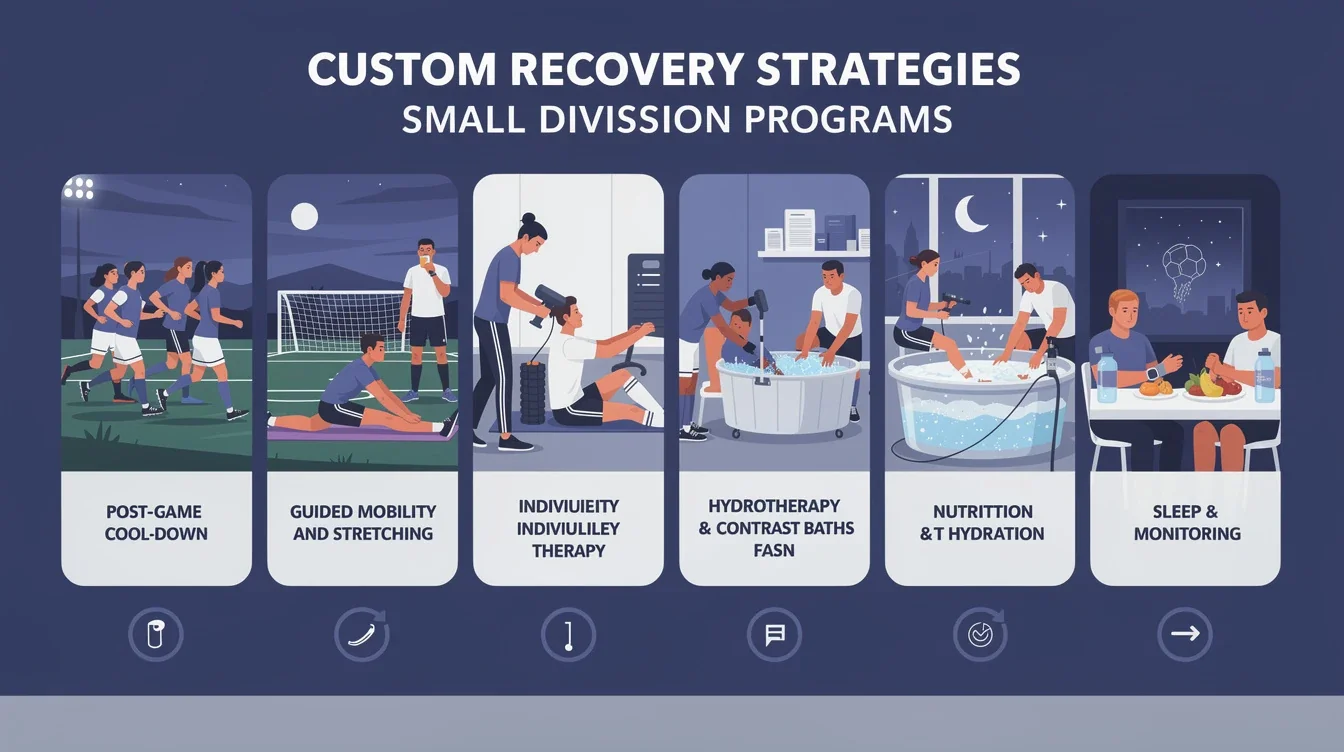 A step-by-step visual process guide demonstrating how custom recovery strategies for small d1 soccer works