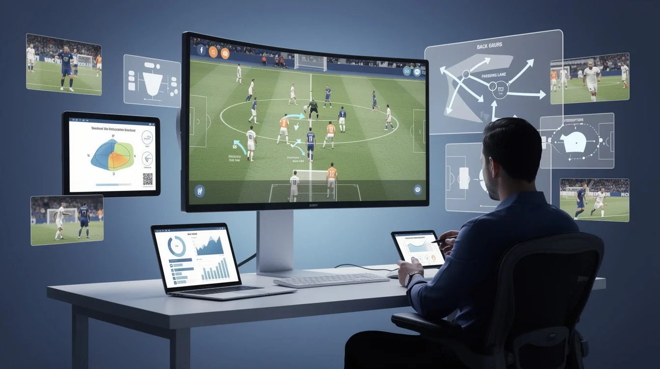 A summary infographic highlighting best practices for video scouting defensive talent ncaa d1 soccer