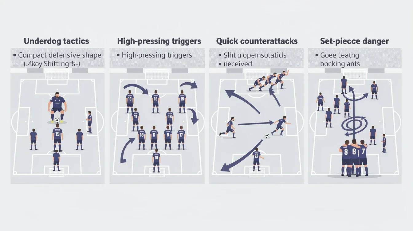 A step-by-step visual process guide demonstrating how underdog tactics in ncaa division 1 soccer works